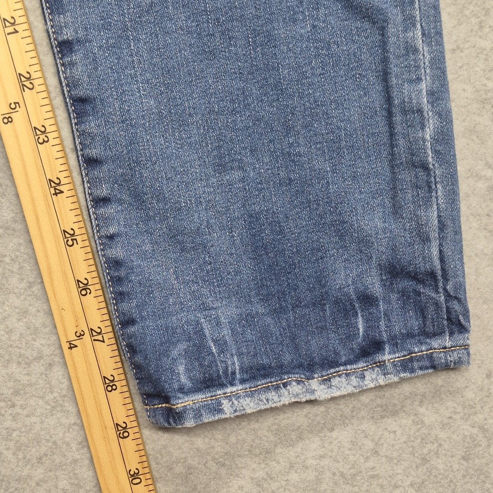 AG Adriano Goldschmied Mari High Rise Slim Straight Jeans Womens 31 Blue Denim - Picture 8 of 16